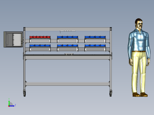 B2004802-铝型材工作站工作台左视缩略图