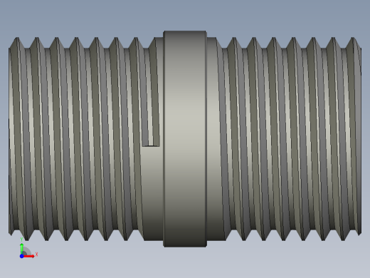 螺纹管对丝-圆边等径 DN10前视缩略图