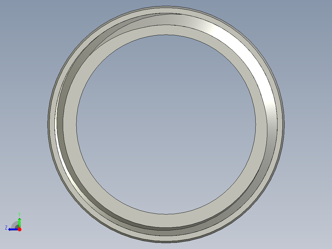 螺纹管对丝-圆边等径 DN10右视图