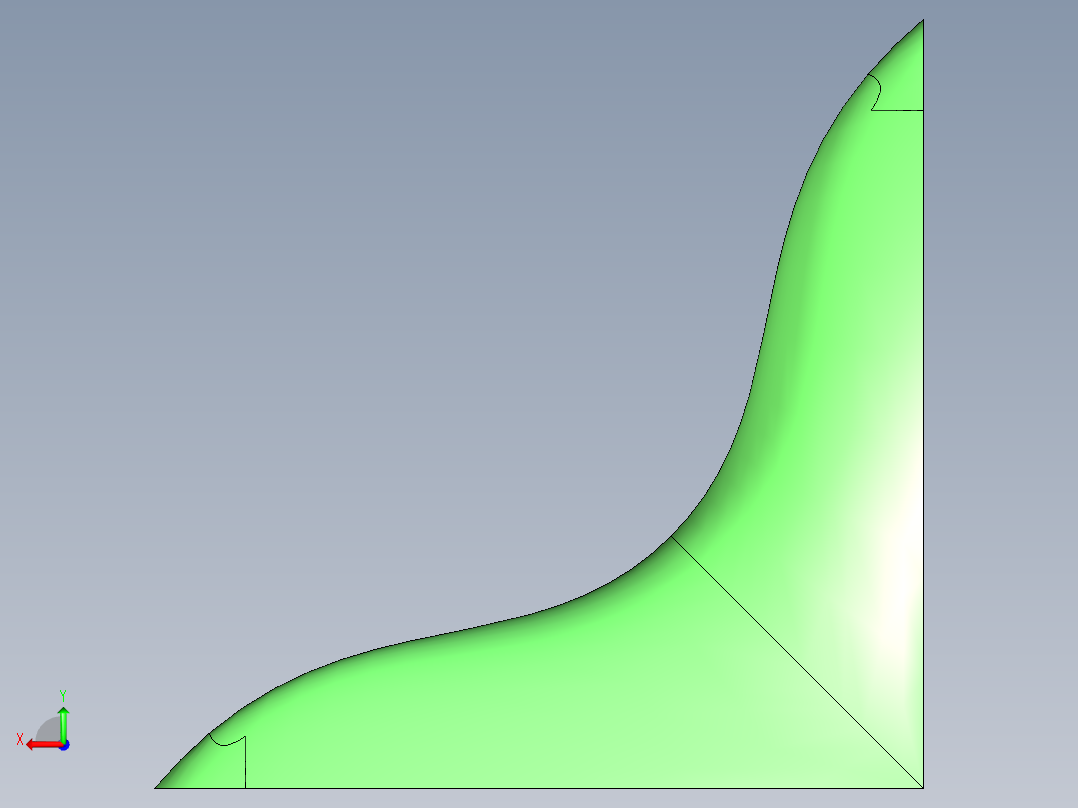 对称曲面后视图