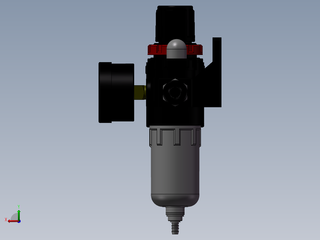 气源处理器AFC2000-P后视图