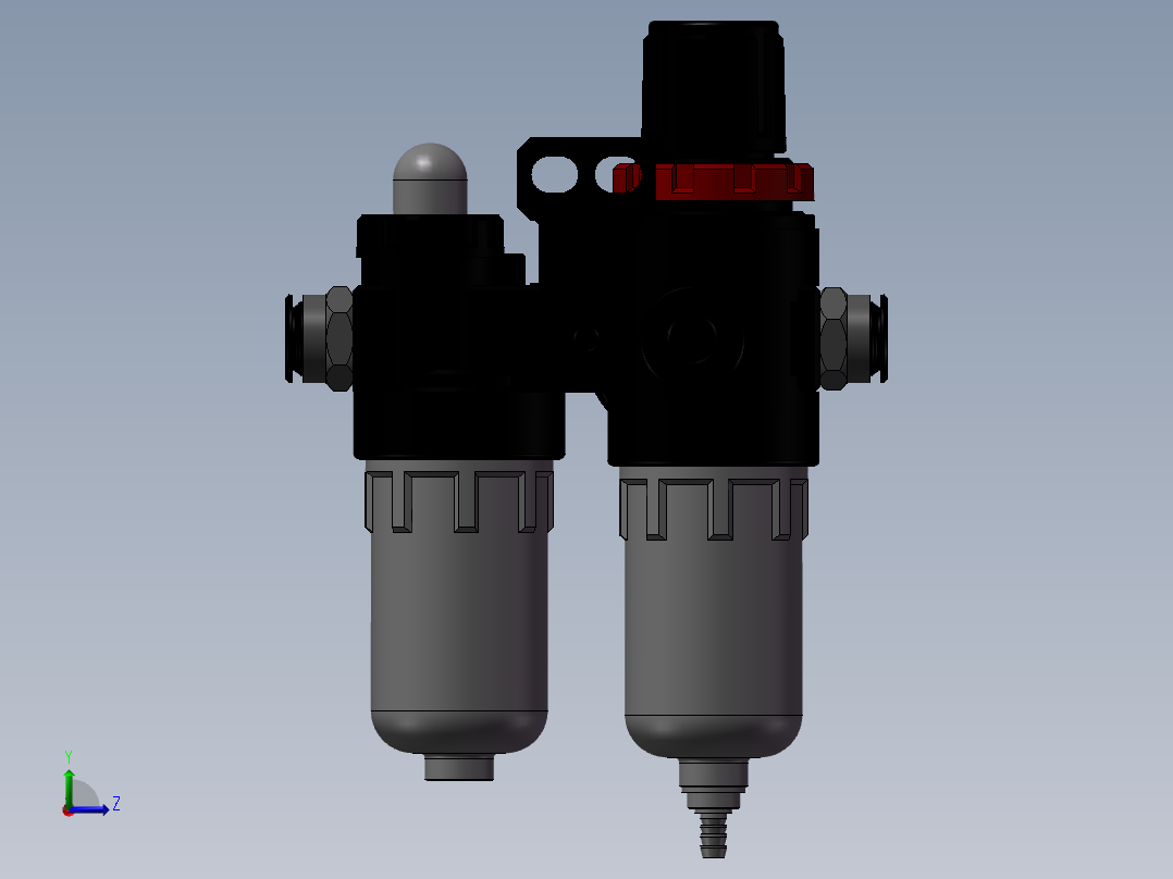 气源处理器AFC2000-P左视图