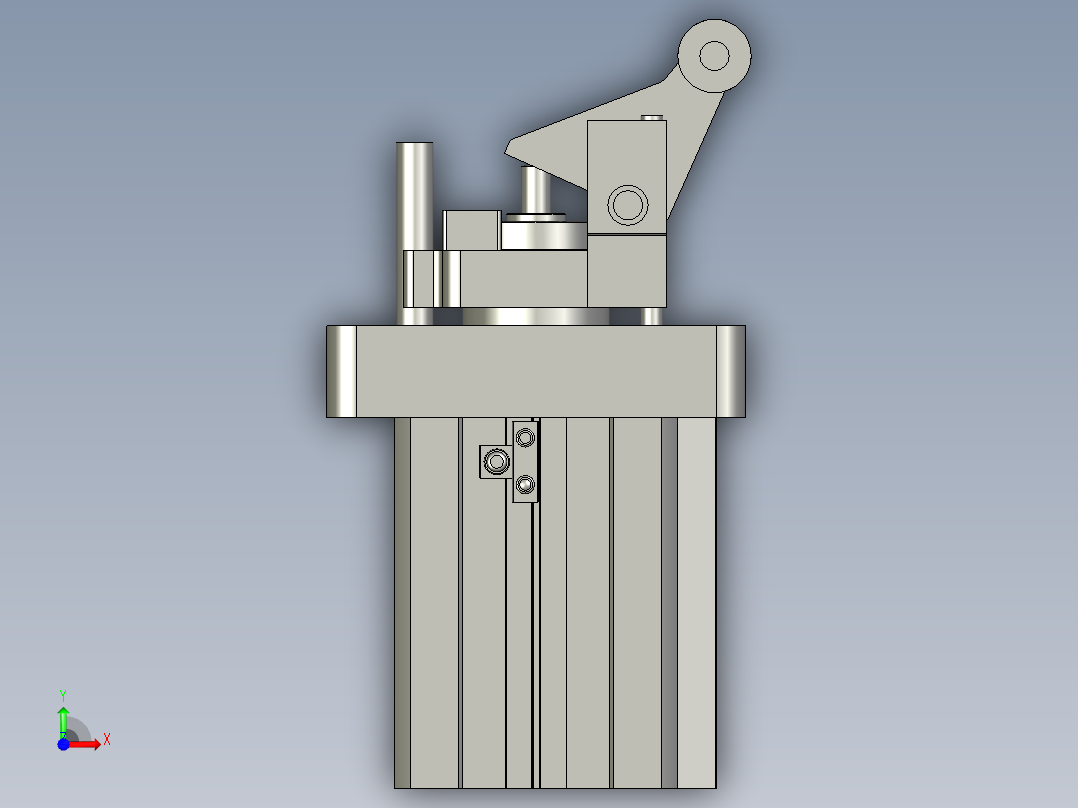 亚德客-阻挡气缸TWH63x30SKF前视图