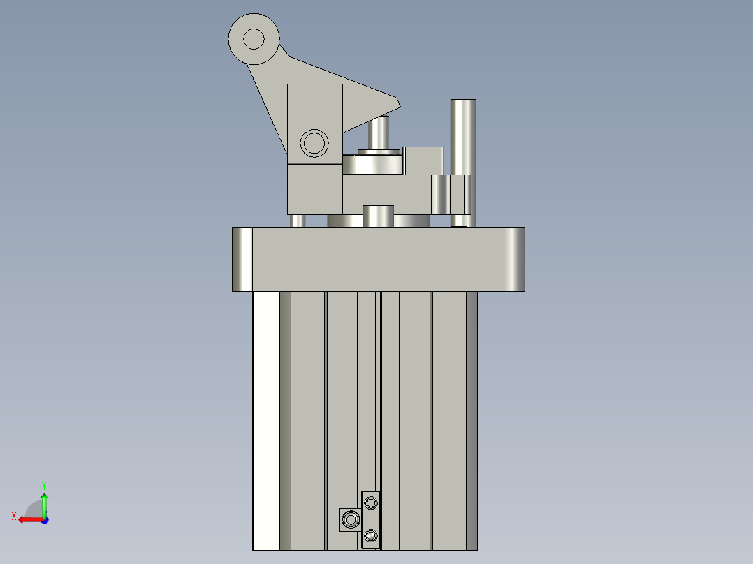 亚德客-阻挡气缸TWH63x30SKF后视图