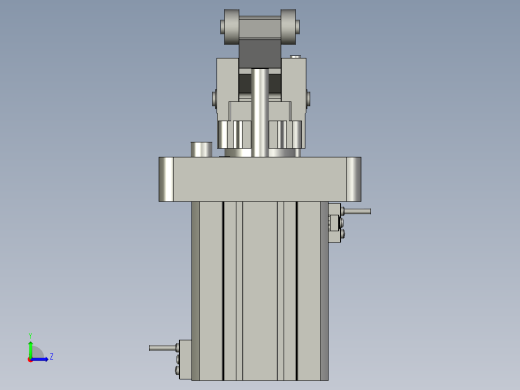 亚德客-阻挡气缸TWH63x30SKF左视缩略图