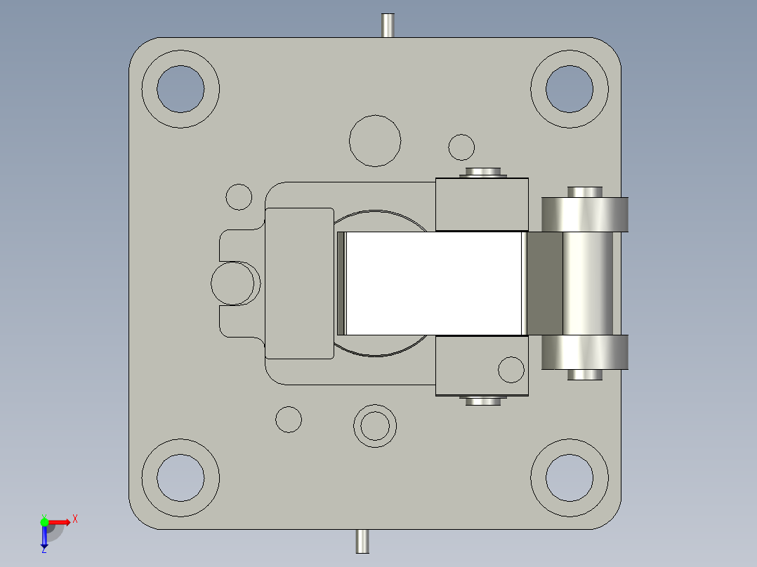亚德客-阻挡气缸TWH63x30SKF俯视图