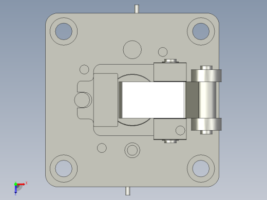 亚德客-阻挡气缸TWH63x30SKF俯视缩略图