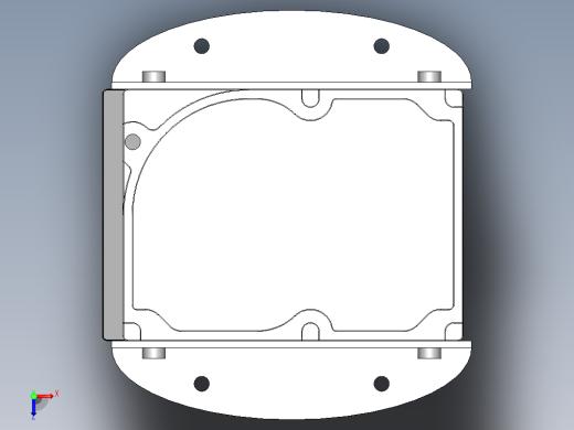 2.5 英寸收纳盒 - 6 磁盘俯视缩略图