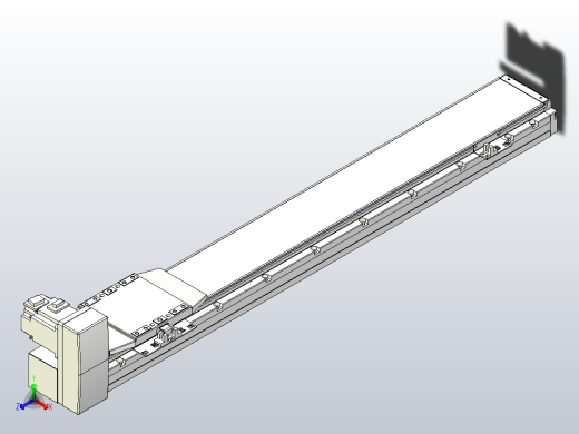 机器人皮带驱动直线轴TPA-GCB-120-P70-L650-RU-M20-N3