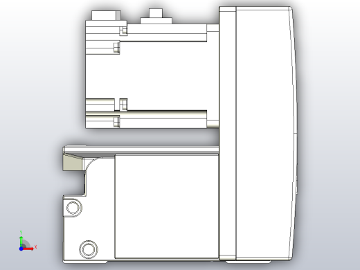 机器人皮带驱动直线轴TPA-GCB-120-P70-L650-RU-M20-N3前视缩略图