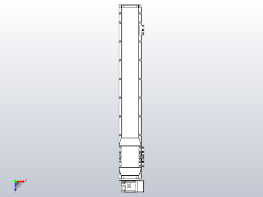 机器人皮带驱动直线轴TPA-GCB-120-P70-L650-RU-M20-N3俯视缩略图