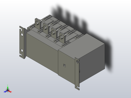 NH40-630_4SZL 4P自动转换开关三维模型202103