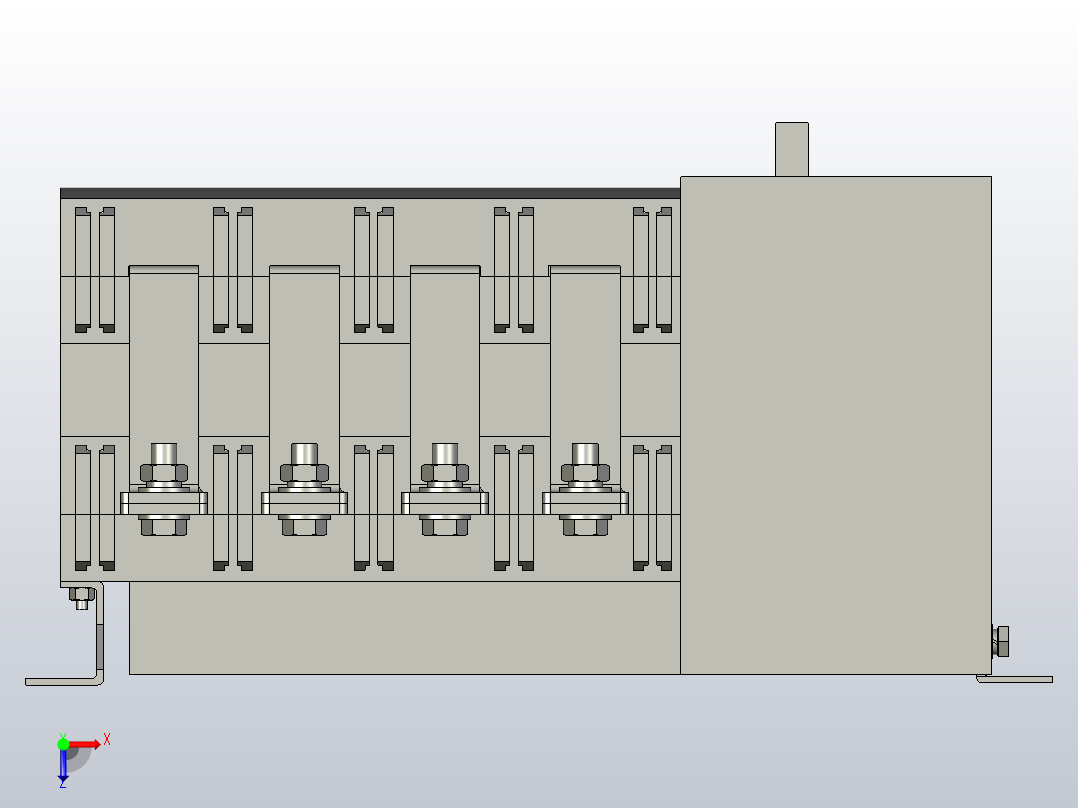 NH40-630_4SZL 4P自动转换开关三维模型202103俯视图