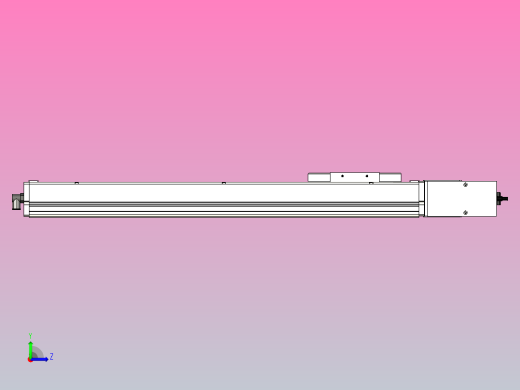 SCM14-500-L滚珠花健、支撑座、滚珠丝杠、交叉导轨、直线模组左视缩略图