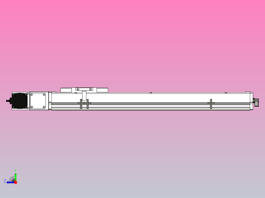SCM14-500-L滚珠花健、支撑座、滚珠丝杠、交叉导轨、直线模组右视缩略图