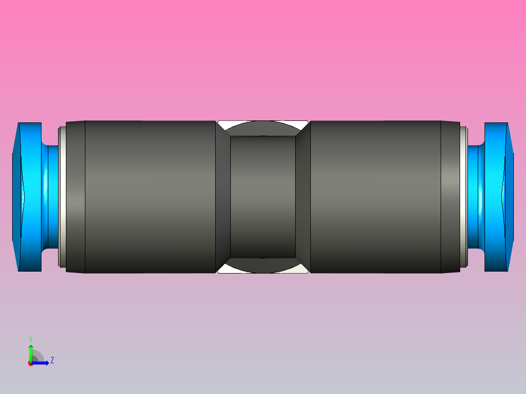 快插接头QSMT-M5-4-100左视图