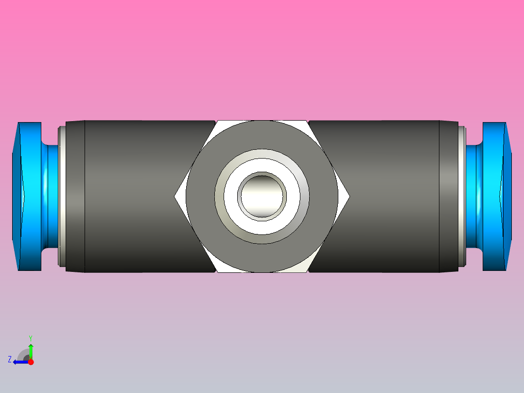 快插接头QSMT-M5-4-100右视图