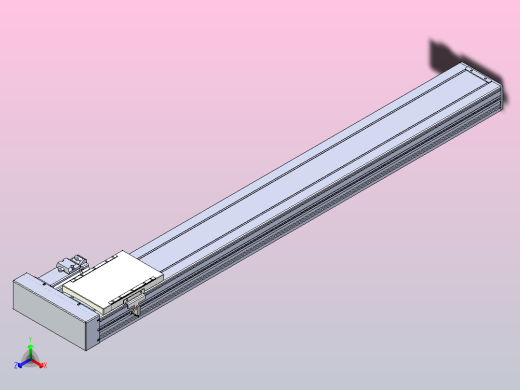 滚珠丝杠直线轴带导轨全封闭TPA-HCR-120D-1610C-L950-ML-Y-P40-N3正等轴测缩略图