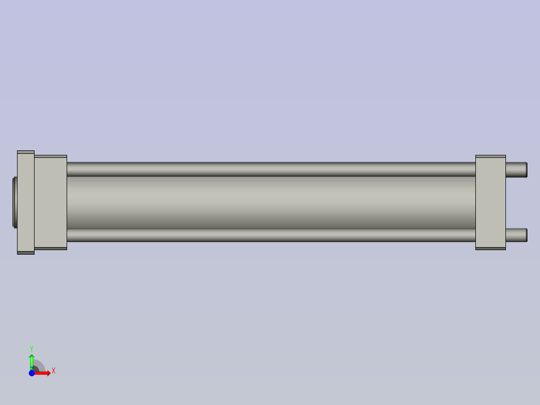 油缸HOBRD-8040400+FA型前视图