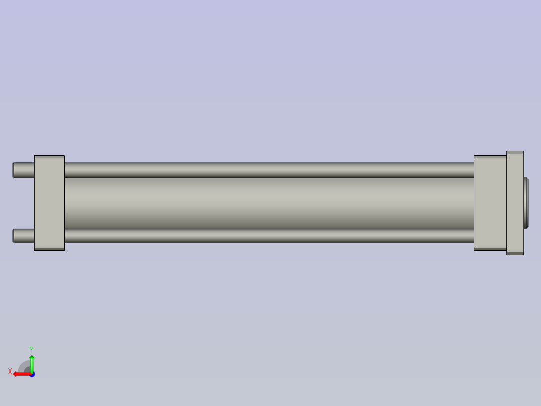 油缸HOBRD-8040400+FA型后视图