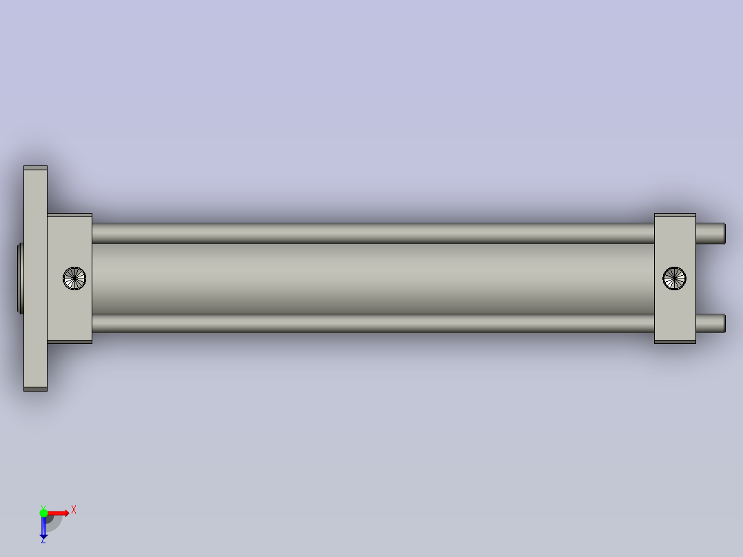 油缸HOBRD-8040400+FA型俯视图