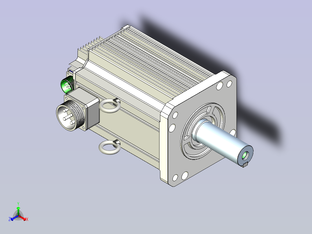 富士伺服电机 GYH702主视图