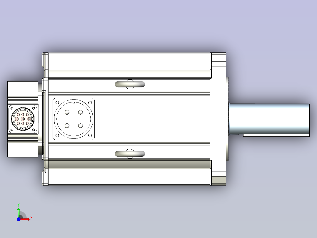 富士伺服电机 GYH702前视图