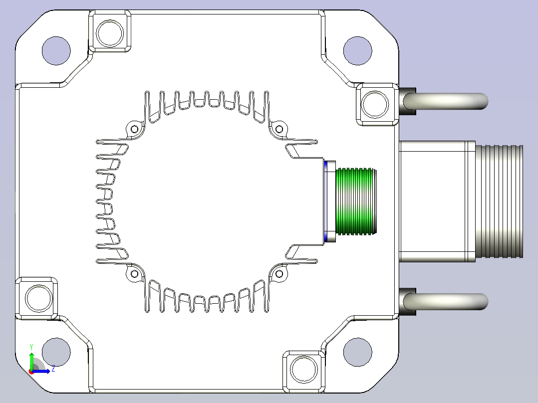 富士伺服电机 GYH702左视图