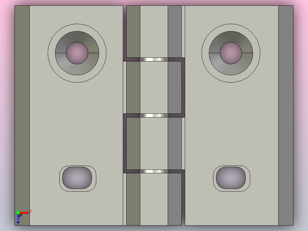 GN 127 铰链[GN 127-76-60-B]俯视图