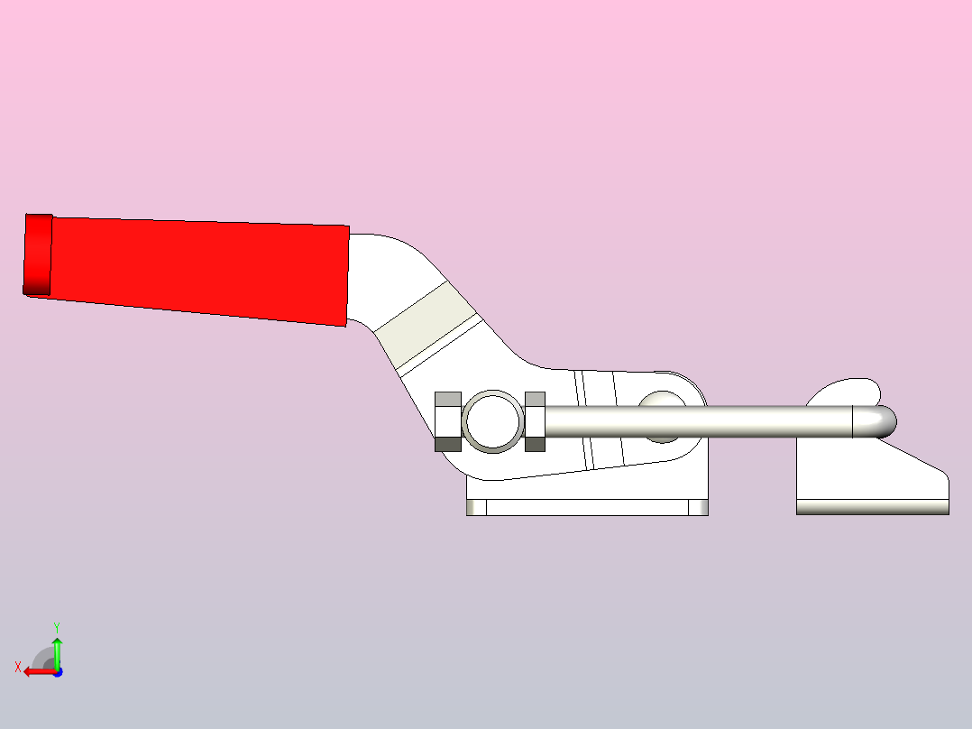 TC4-3门闩式快速夹钳[TC4-3]后视图