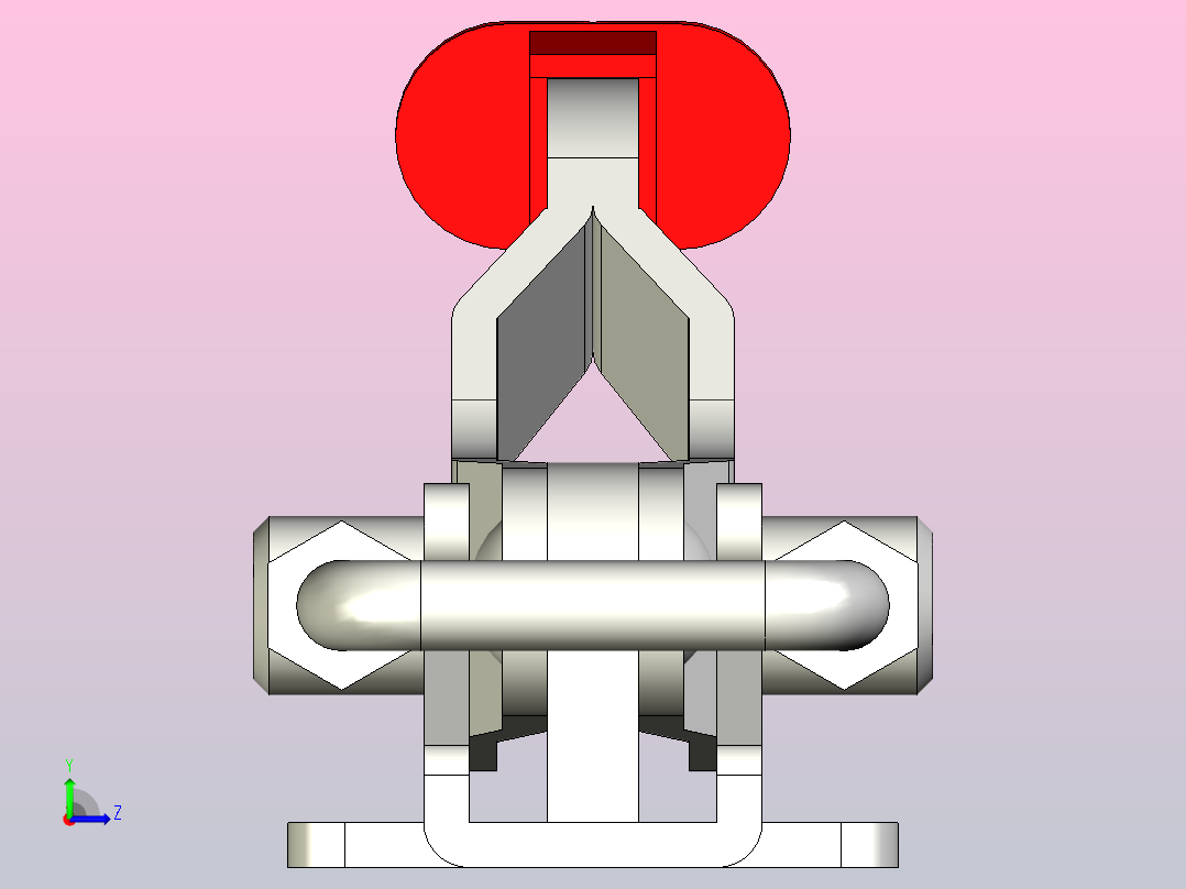 TC4-3门闩式快速夹钳[TC4-3]左视图