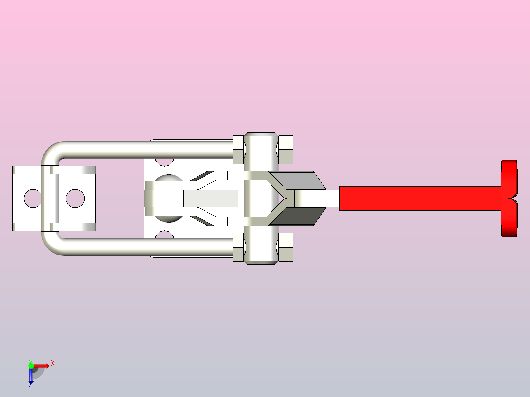TC4-3门闩式快速夹钳[TC4-3]俯视图