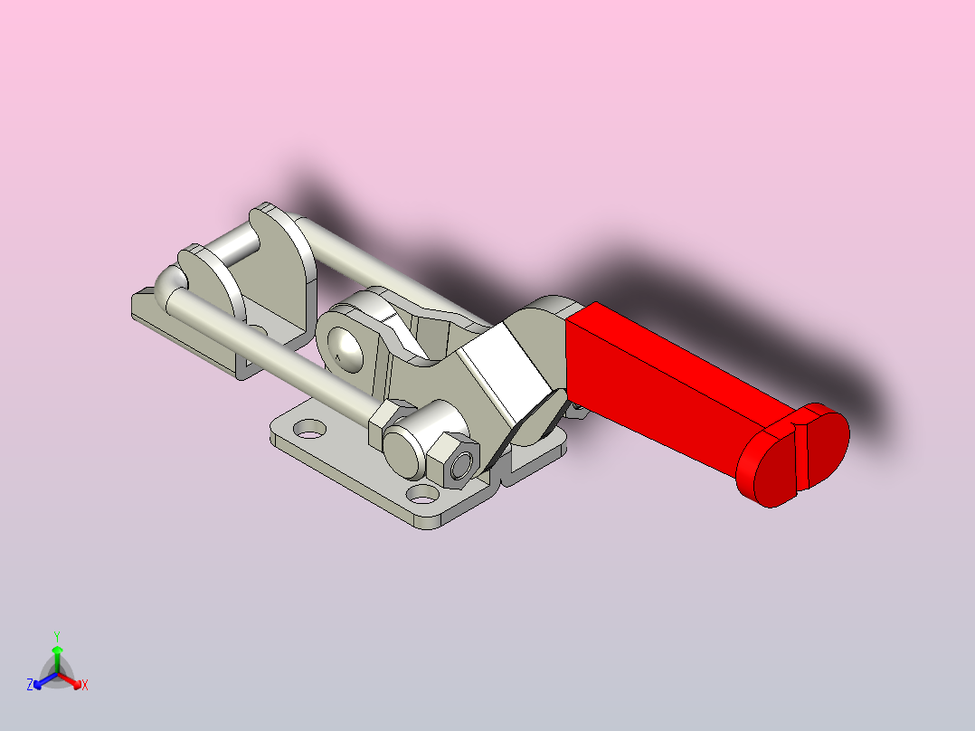 TC4-3门闩式快速夹钳[TC4-3]正等轴测图