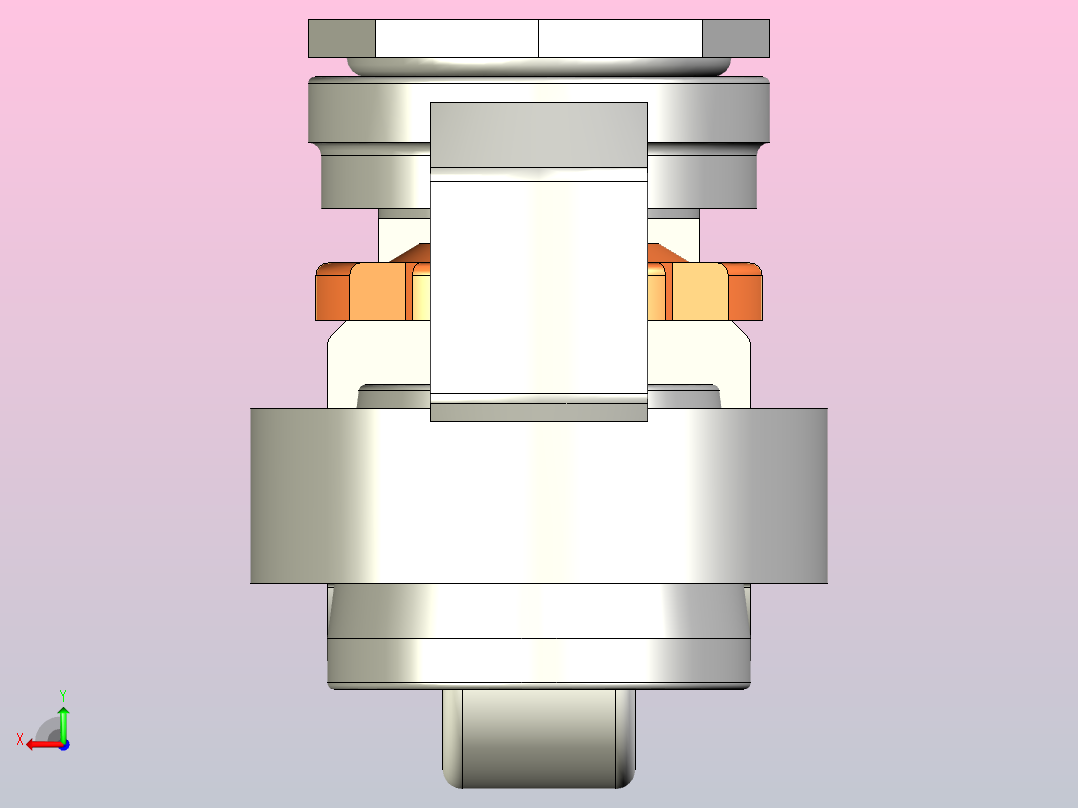 脚轮J-CXB01-100-NJ后视图