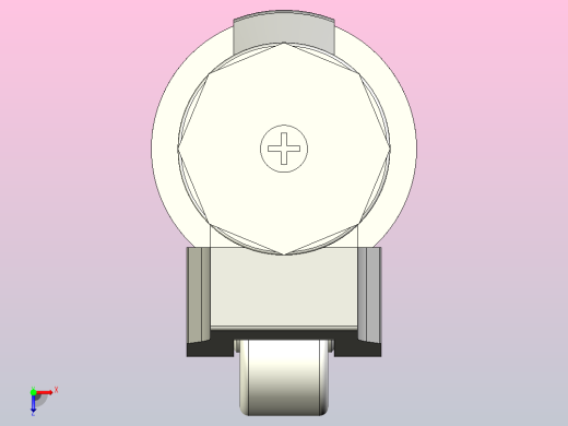 脚轮J-CXB01-100-NJ俯视缩略图