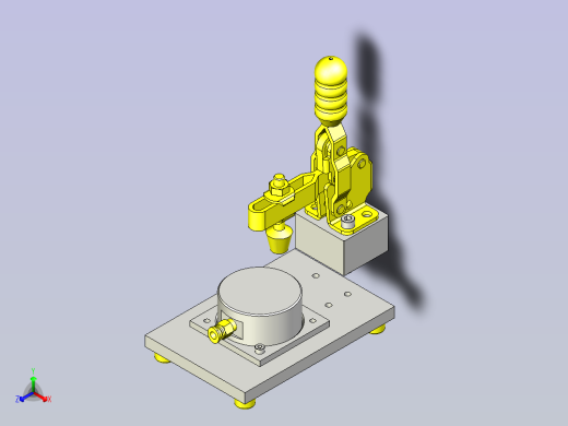 一款流量检查夹具3D图纸