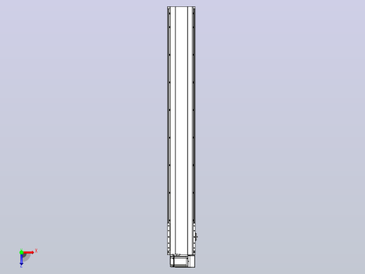 皮带直线轴半封闭可选导轨TPA-HNB-202D-140-L1450-RU-C-P75-N3俯视缩略图