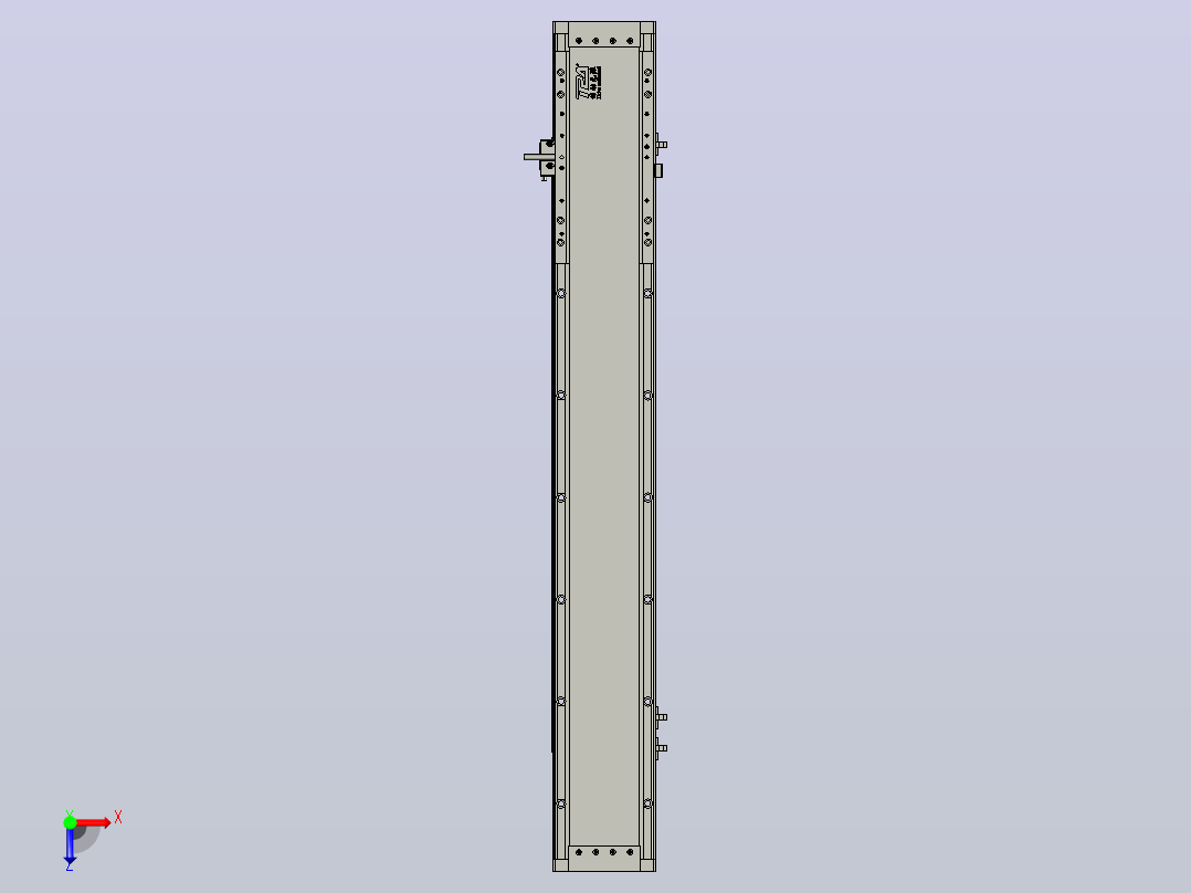 直驱直线电机轴TPA-LNP3-120-35C4-1-L660-3-C-10-N3俯视图