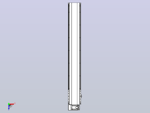 皮带直线轴半封闭可选导轨TPA-HNB-202D-140-L1250-LU-C-P75-N3俯视缩略图