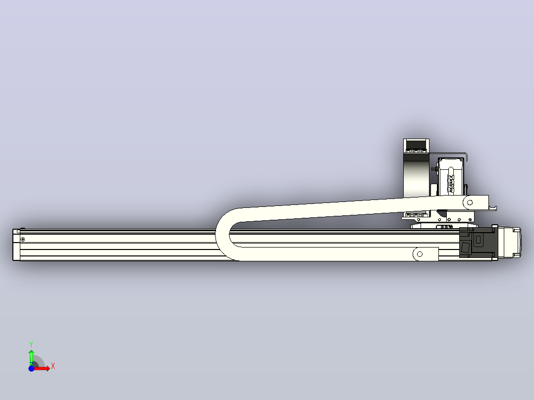 XYGT320-A4-750-400-M-C-0001负载5-8KG XY丝杆模组 内嵌式 XYGT320-A4 替换东佑达TOYO直线滑台模组前视图