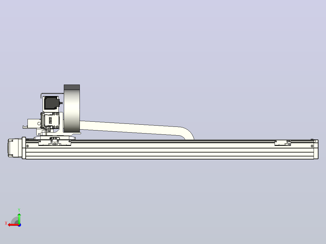 XYGT320-A4-750-400-M-C-0001负载5-8KG XY丝杆模组 内嵌式 XYGT320-A4 替换东佑达TOYO直线滑台模组后视图