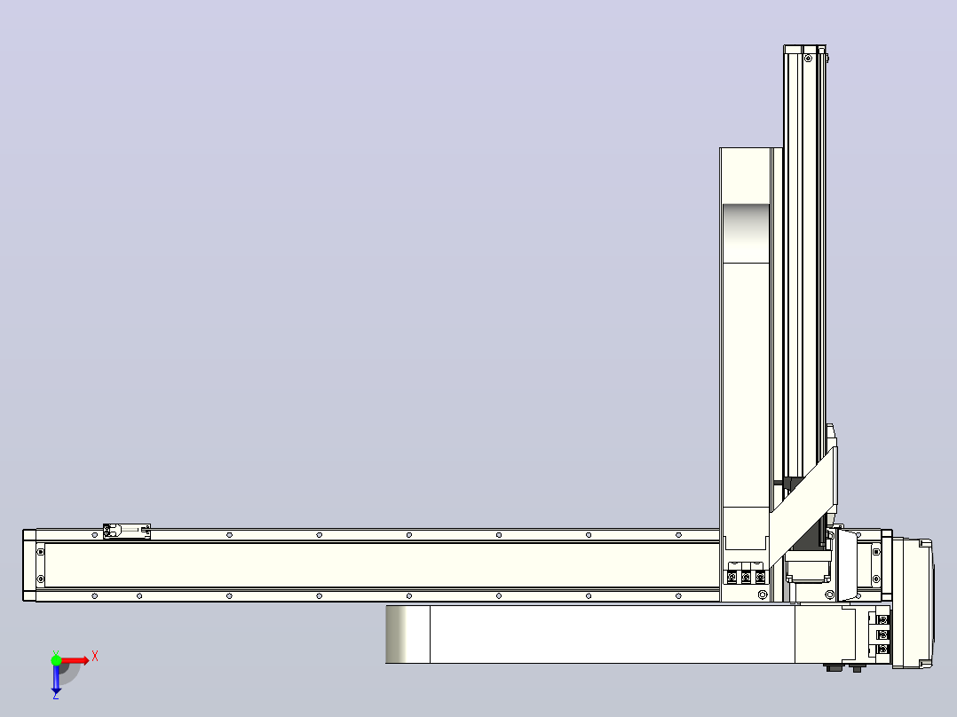 XYGT320-A4-750-400-M-C-0001负载5-8KG XY丝杆模组 内嵌式 XYGT320-A4 替换东佑达TOYO直线滑台模组俯视图