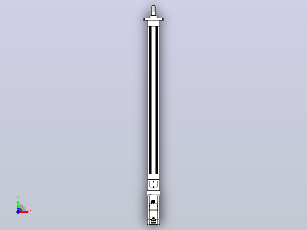 轻载电动缸TPA-ESR40-1210C-L550-M-FA-W-P40-C3前视图