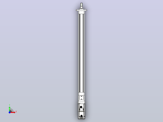 轻载电动缸TPA-ESR40-1210C-L550-M-FA-W-P40-C3前视缩略图