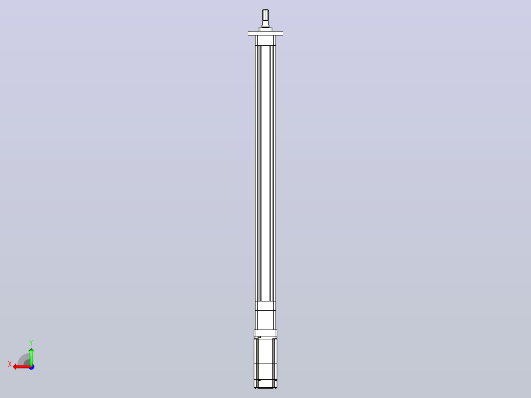 轻载电动缸TPA-ESR40-1210C-L550-M-FA-W-P40-C3后视图