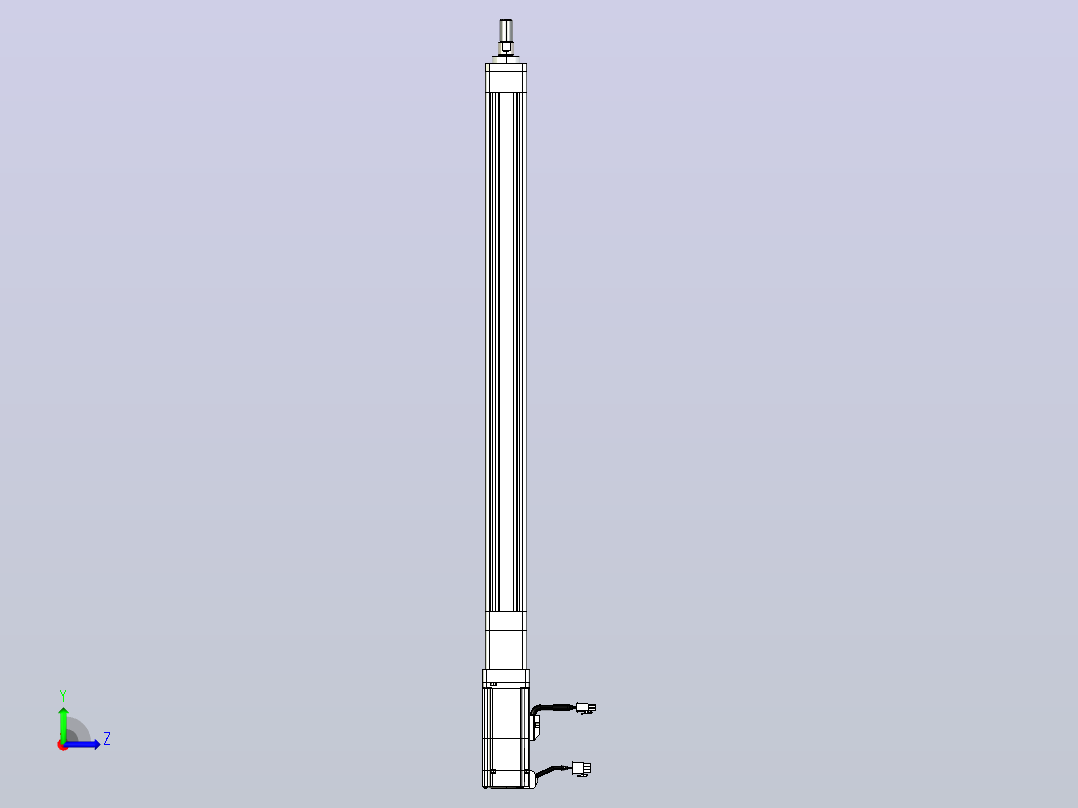 轻载电动缸TPA-ESR40-1210C-L550-M-FA-W-P40-C3左视图