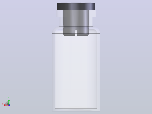 装有药物的玻璃小瓶和带橡皮塞的典型医用小瓶24mm后视缩略图
