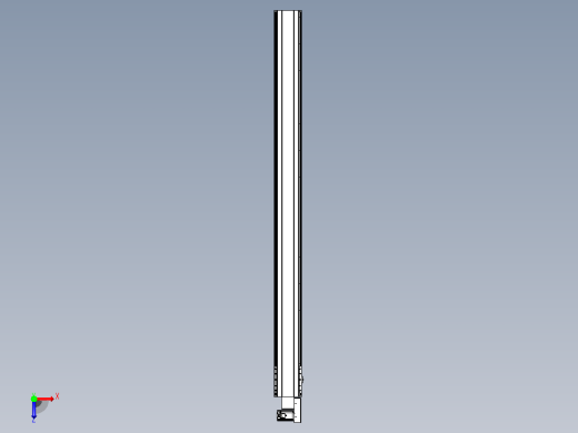 皮带直线轴半封闭可选导轨TPA-HNB-202D-140-L2550-MR-Y-P75-N3俯视缩略图