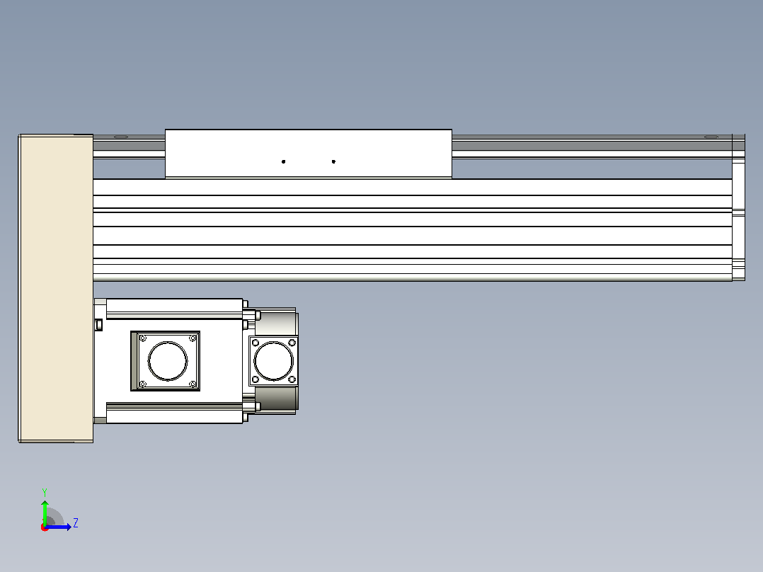 日规模组半封闭丝杆TPA-HNR-220D-3210C-L150-MP-C-P1K-N3左视图