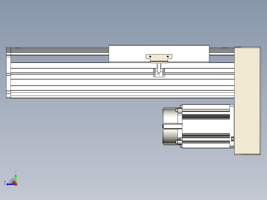 日规模组半封闭丝杆TPA-HNR-220D-3210C-L150-MP-C-P1K-N3右视图